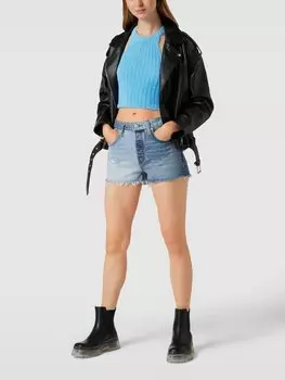 Топ в трикотажном исполнении, модель «SWEET» Noisy May, синий