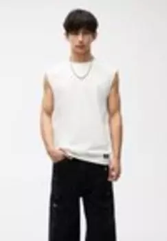 Топ WASHED Pull&Bear, белый