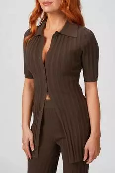 Топ Waverly Knit в цвете Espresso RONNY KOBO