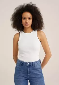 Топ WE Fashion, белый