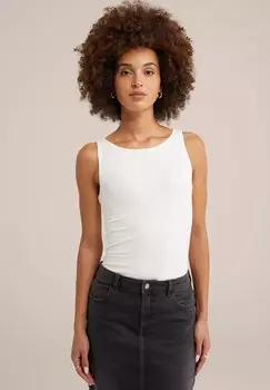 Топ WE Fashion, белый