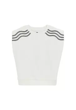 Топ WE Fashion, белый