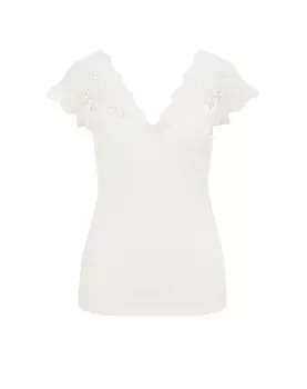 Топ WE Fashion, белый