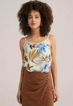 Топ WE Fashion, бежевый