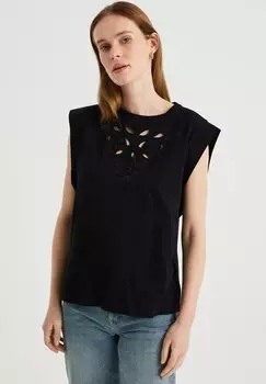 Топ WE Fashion, черный