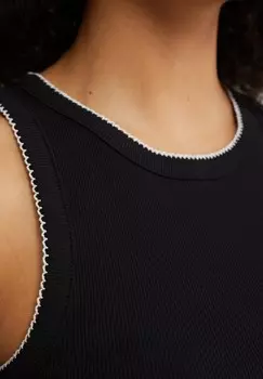 Топ WE Fashion, черный