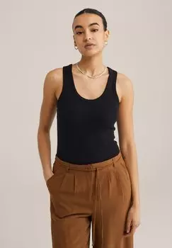 Топ WE Fashion, черный