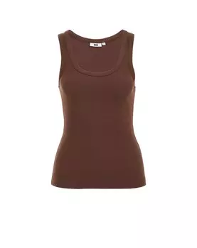 Топ WE Fashion, коричневый