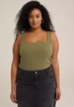 Топ We Fashion, оливковый
