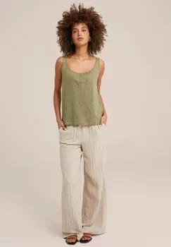 Топ WE Fashion, оливковый