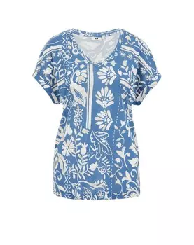 Топ WE Fashion, синий/светло-синий