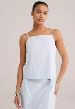Топ WE Fashion, светло-голубой
