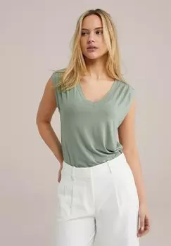 Топ WE Fashion, светло-зеленый