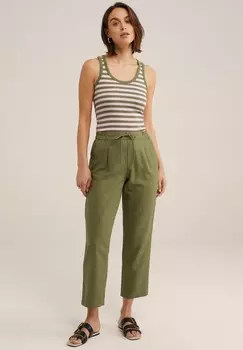 Топ WE Fashion, темно-зеленый