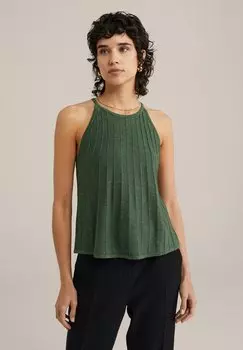 Топ WE Fashion, темно-зеленый