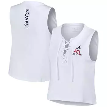 Топ WEAR by Erin Andrews Atlanta Braves, белый