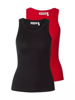 Топ WEEKDAY, цвет Red/Black