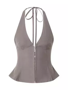 Топ WEEKDAY Faline, серый