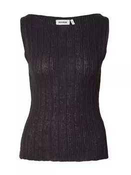 Топ WEEKDAY Knitted Top Geena, антрацит