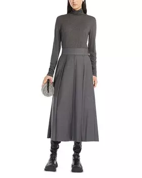 Топ Weekend Max Mara Multif с высоким воротником, серый