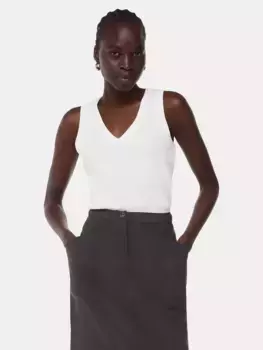 Топ Whistles Ellis V Neck Jersey, белый