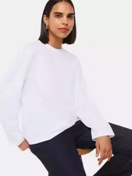 Топ Whistles Relaxed Long Sleeve, белый