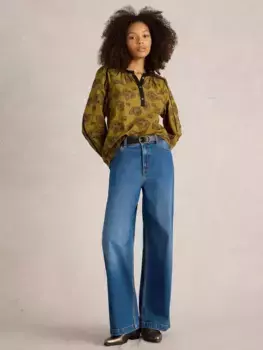 Топ White Stuff Fawn Floral Organic Cotton, разноцветный