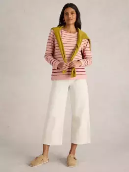 Топ White Stuff Willow Stripe Button Hem, цвет pink/multi