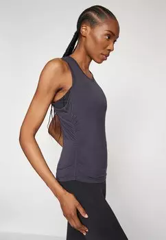 Топ With Ease Cinch Tank Athleta, черный