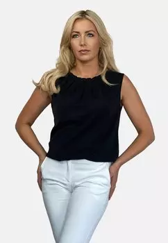 Топ WITH PLEATS REGINA FASHION, цвет black