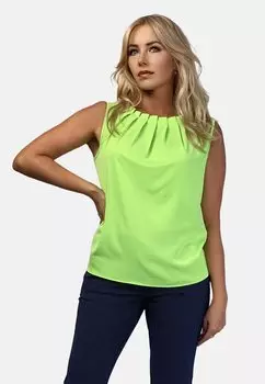 Топ WITH PLEATS REGINA FASHION, цвет neon green
