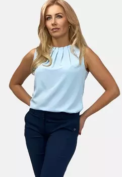 Топ WITH PLEATS REGINA FASHION, светло-голубой