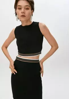 Топ WITH STRIPE DETAIL Rue les crateurs, черный