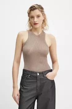 Топ Won Hundred, коричневый