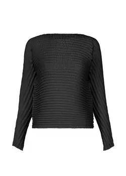 Топ wool like pleats Issey Miyake, черный