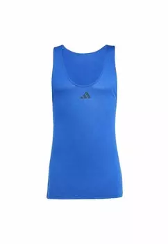 Топ WORKOUT STRINGER TANK adidas Performance, синий