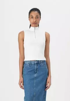 Топ WOVEN LABEL Calvin Klein Jeans, белый