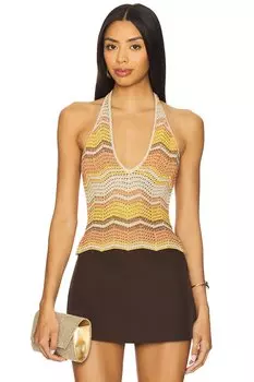 Топ вязаный крючком Luz Retrofete, metallic multi