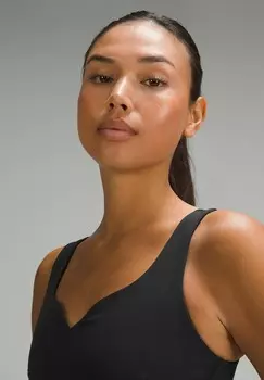 Топ WUNDER SWEETHEART lululemon, черный