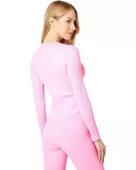 Топ YEAR OF OURS Ribbed Long Sleeve Active Top, цвет Anniversary Pink