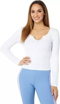 Топ YEAR OF OURS Thermal Notch Long Sleeve, белый