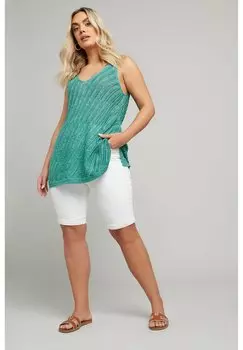 Топ Yours Clothing, бирюзовый