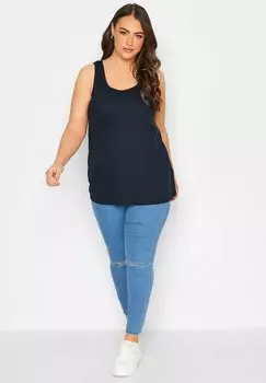 Топ Yours Clothing, синий