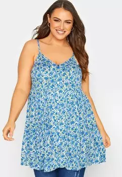 Топ Yours Clothing, синий