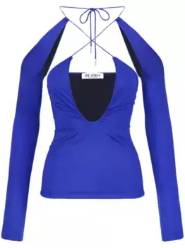 Топ Zane The Attico, синий