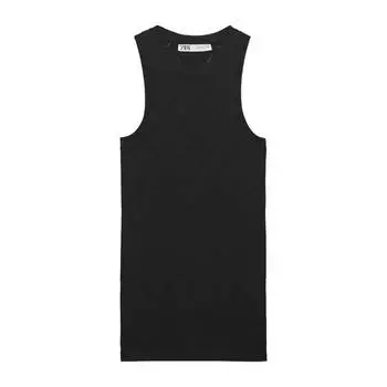 Топ Zara Argyle Knit, черный