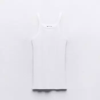 Топ Zara Cotton, белый