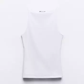 Топ Zara Halter, белый