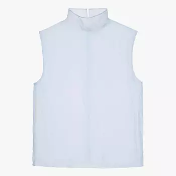 Топ Zara Organza Silk - Limited Edition, небесно-голубой