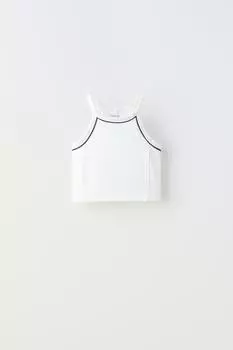 Топ Zara Technical, белый